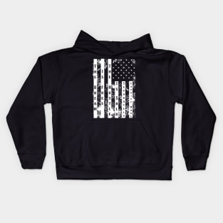 Dream Free Hustle Sold Separately Caprice Mode Black American Flag Kids Hoodie